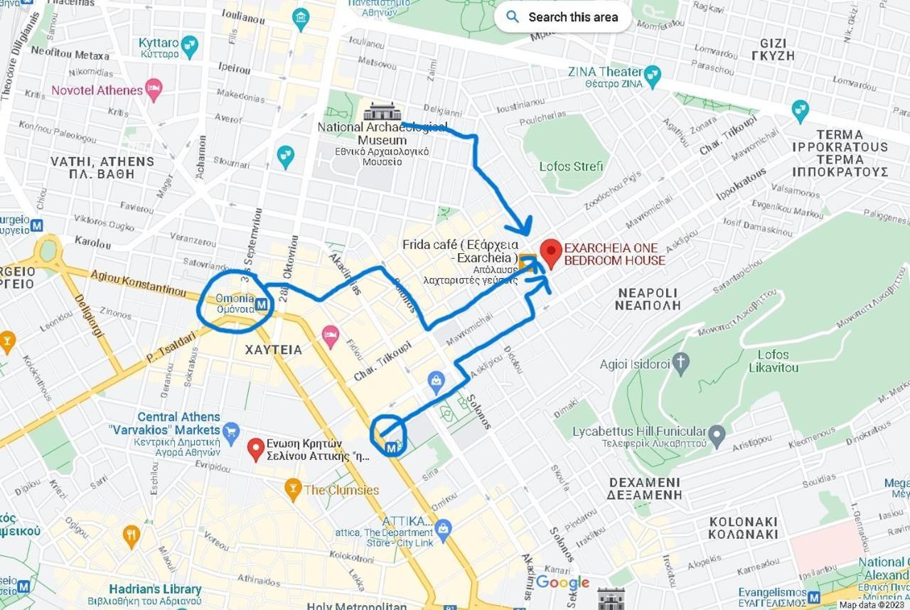 Exarcheia: Independent Ground Floor House. Apartment Athens Ngoại thất bức ảnh